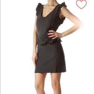 Vintage Lucca Couture Ruffle Party Dress L